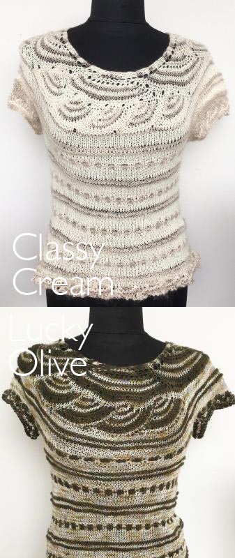 ARTYARNS CHAIN LINKS TOP FEATURING Drama Queen kits and fibers!